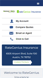 Mobile Screenshot of insurance.rategenius.com