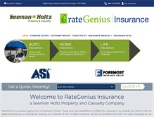 Tablet Screenshot of insurance.rategenius.com